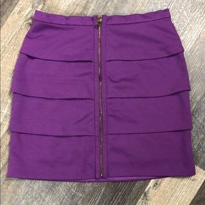 Jack BB DAKOTA skirt ruffle tiered Purple Bandage